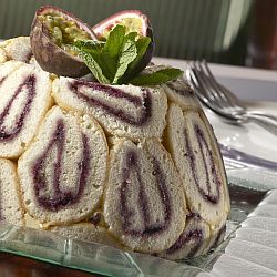 Passion fruit Charlotte is among the scrummy puddings to have appeared in the line-up.